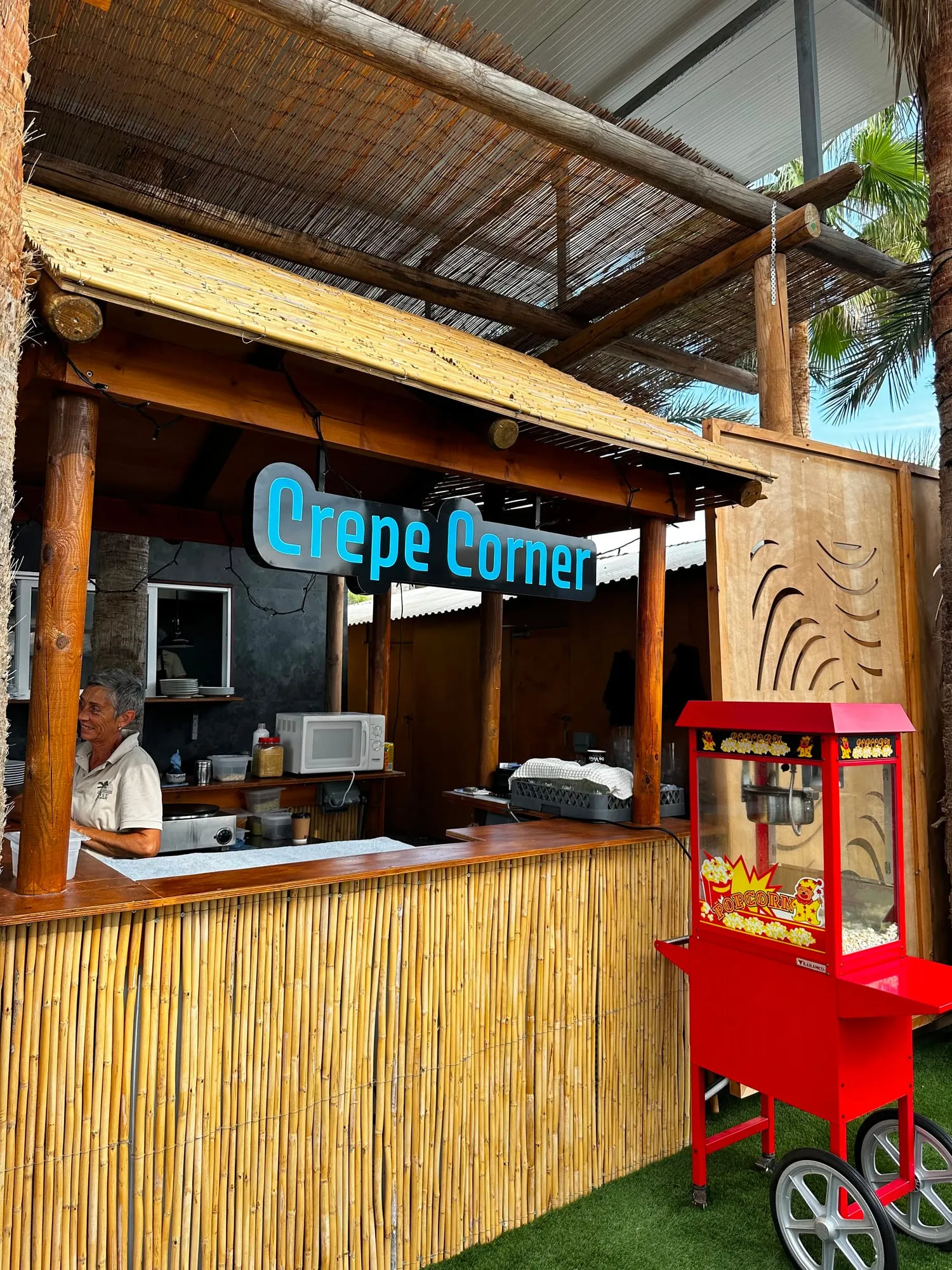 Crepe Corner beach bar by Focus Signs