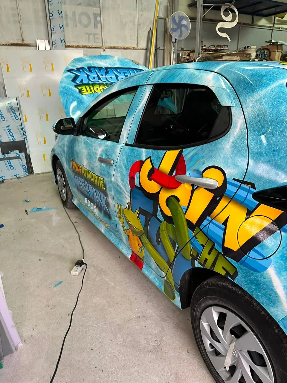 Waterpark car wrap by Focus Signs