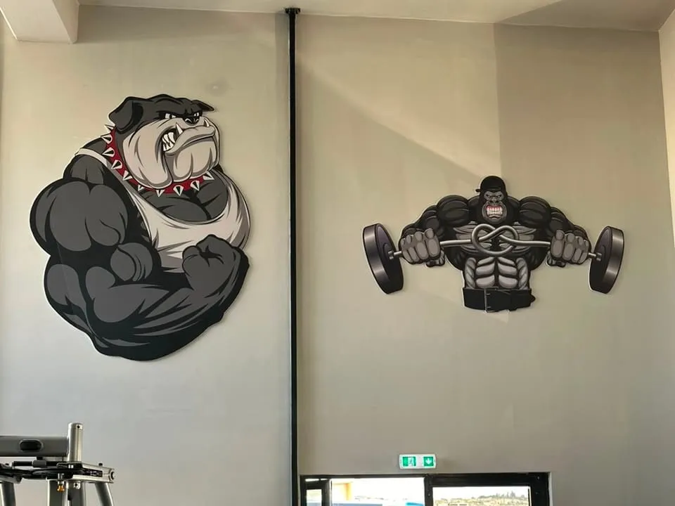 Gym wall decal by Focus Signs