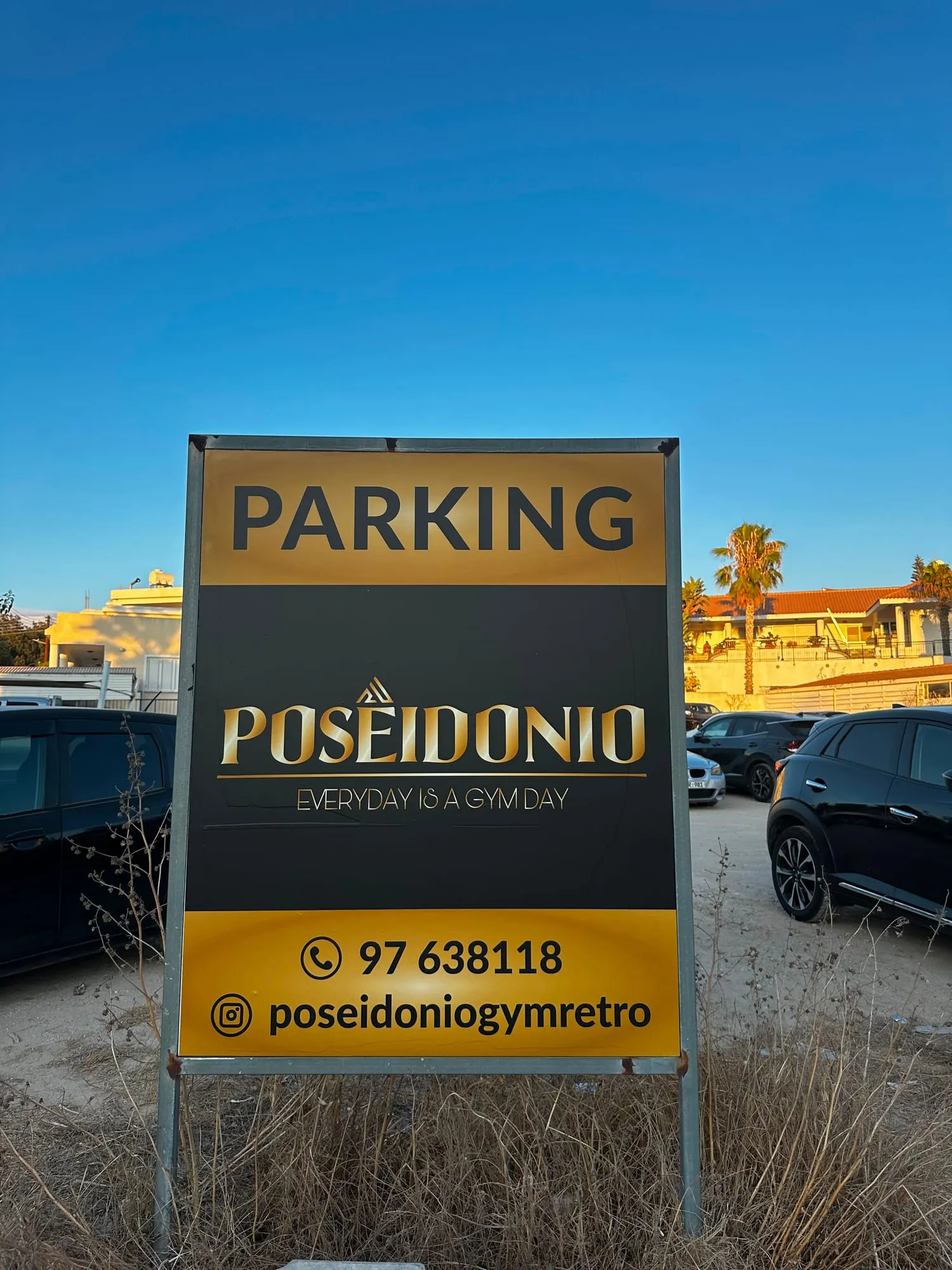 Poseidonio parking sign by Focus Signs